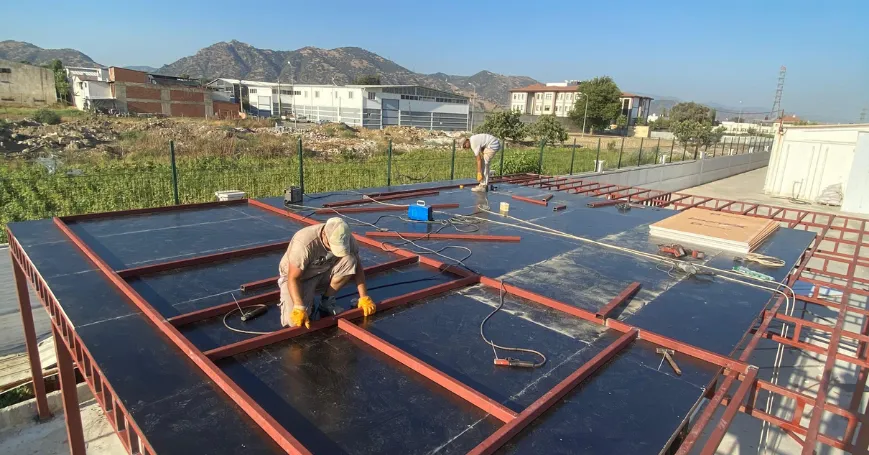 63 m2 Balkonlu Verandalı Çelik Ev