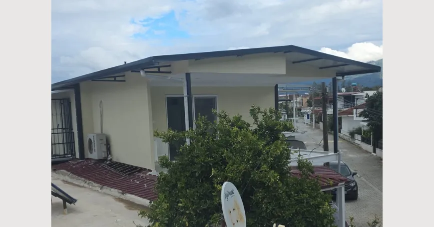 Kuşadası Çelik Ev 70 m2 15 m2 Cam Balkon Sistemli Balkon